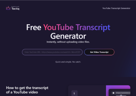 Free YouTube Transcript Generator