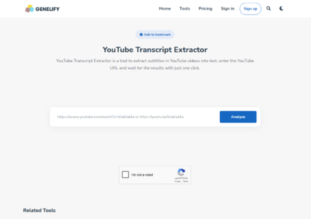 YouTube Transcript Extractor