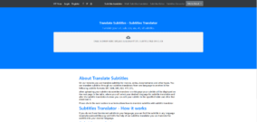 Translate Subtitles – Subtitles Translator