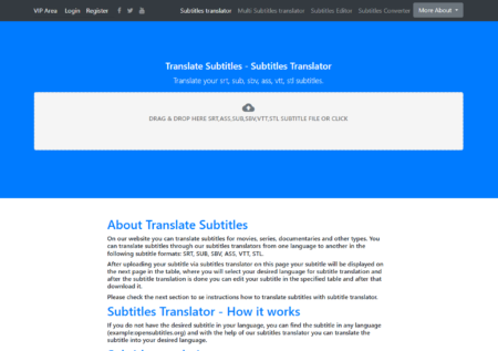 Translate Subtitles – Subtitles Translator